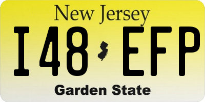 NJ license plate I48EFP