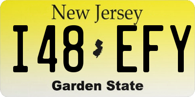 NJ license plate I48EFY