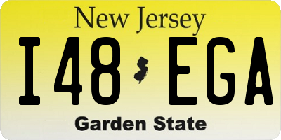 NJ license plate I48EGA