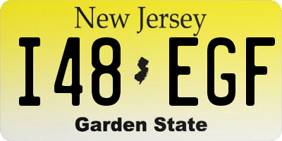 NJ license plate I48EGF