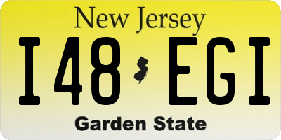 NJ license plate I48EGI