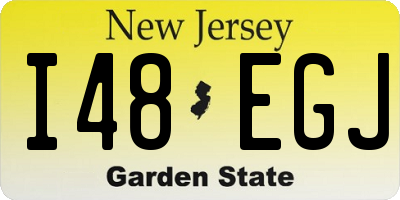 NJ license plate I48EGJ