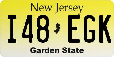 NJ license plate I48EGK