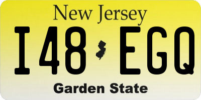 NJ license plate I48EGQ