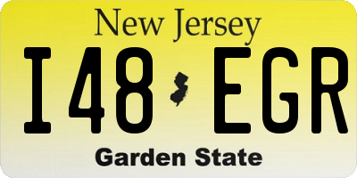 NJ license plate I48EGR