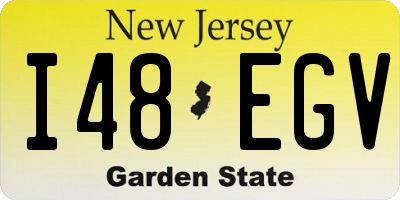 NJ license plate I48EGV