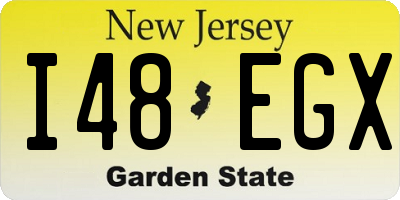 NJ license plate I48EGX