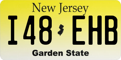NJ license plate I48EHB