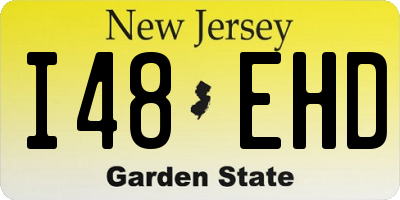 NJ license plate I48EHD