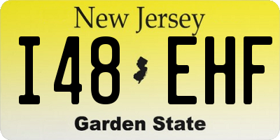 NJ license plate I48EHF