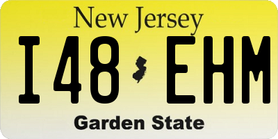 NJ license plate I48EHM
