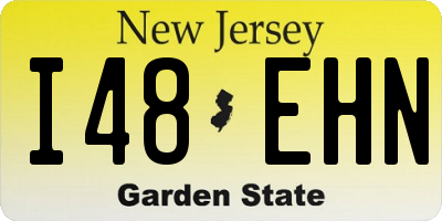 NJ license plate I48EHN