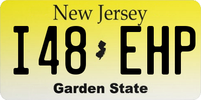 NJ license plate I48EHP