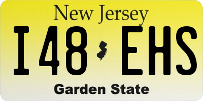 NJ license plate I48EHS