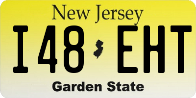 NJ license plate I48EHT