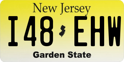 NJ license plate I48EHW