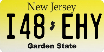 NJ license plate I48EHY