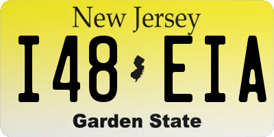 NJ license plate I48EIA