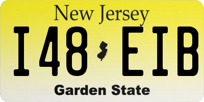 NJ license plate I48EIB