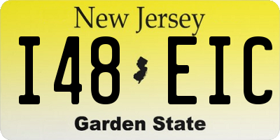NJ license plate I48EIC