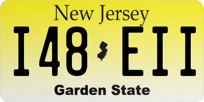 NJ license plate I48EII