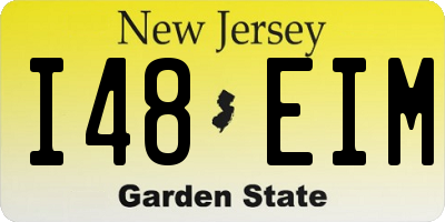 NJ license plate I48EIM