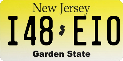 NJ license plate I48EIO