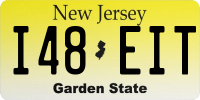 NJ license plate I48EIT