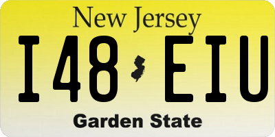 NJ license plate I48EIU