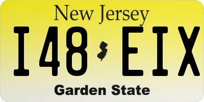 NJ license plate I48EIX