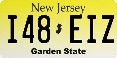 NJ license plate I48EIZ