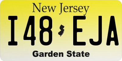 NJ license plate I48EJA