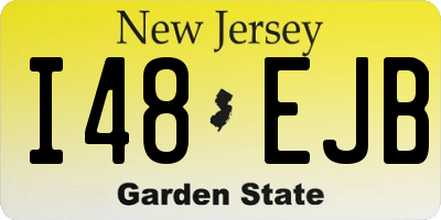 NJ license plate I48EJB