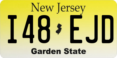 NJ license plate I48EJD