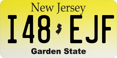 NJ license plate I48EJF