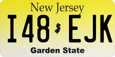 NJ license plate I48EJK