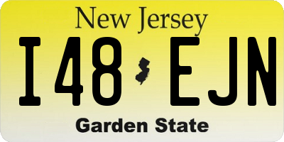 NJ license plate I48EJN