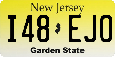 NJ license plate I48EJO