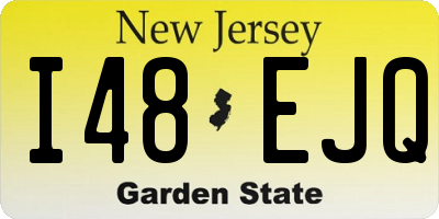 NJ license plate I48EJQ