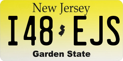 NJ license plate I48EJS