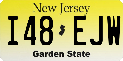 NJ license plate I48EJW