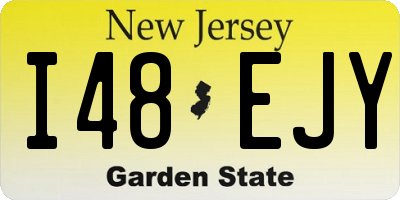 NJ license plate I48EJY