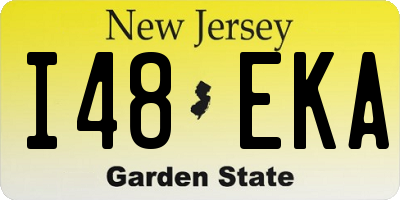 NJ license plate I48EKA