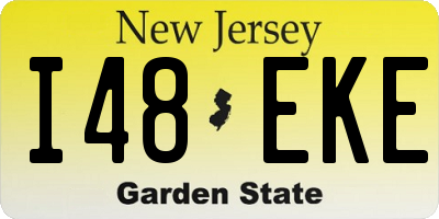 NJ license plate I48EKE