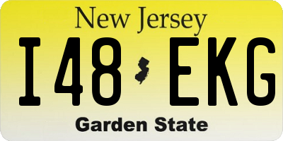 NJ license plate I48EKG