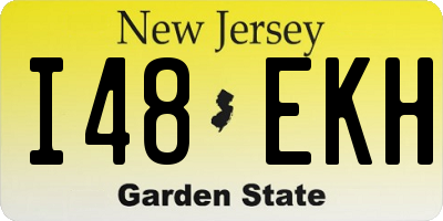 NJ license plate I48EKH