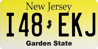 NJ license plate I48EKJ