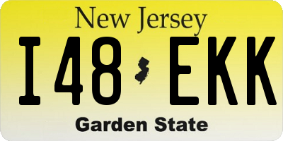 NJ license plate I48EKK