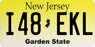 NJ license plate I48EKL