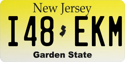 NJ license plate I48EKM